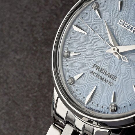 Montre femme Seiko Presage Cocktail SRE007J1, cadran argenté, boîtier en acier inoxydable – Automatique, design élégant Homme SEIKO