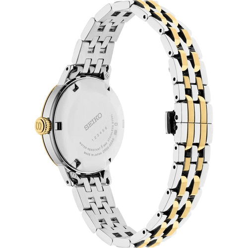 Montre femme Seiko Presage Cocktail Time « Frozen Daiquiri » SRPL64J1, cadran doré, boîtier bicolore en acier inoxydable – Automatique, design élégant Homme SEIKO