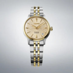 Montre femme Seiko Presage Cocktail Time « Frozen Daiquiri » SRPL64J1, cadran doré, boîtier bicolore en acier inoxydable – Automatique, design élégant Homme SEIKO