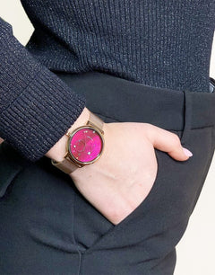 Montre Femme Théia 019L958 Bracelet Milanais Rose Femme PIERRE LANNIER