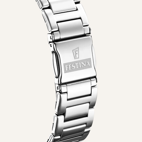 Montre Festina Femme F16716/1 Blanc Bracelet Acier Femme Festina