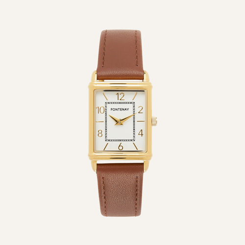 Montre FONTENAY Femme Angie FPD00102 en Cuir Marron Montres FONTENAY