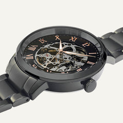 Montre Homme AUTOMATIC Cadran Noir Bracelet Acier Noir 316D439 Homme PIERRE LANNIER