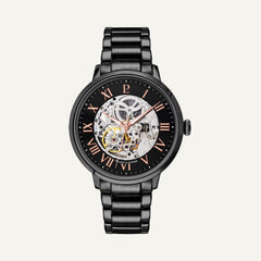 Montre Homme AUTOMATIC Cadran Noir Bracelet Acier Noir 316D439 Homme PIERRE LANNIER