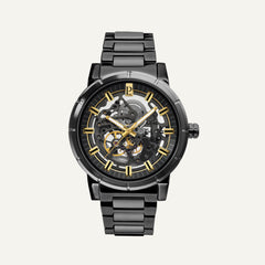 Montre Homme AUTOMATIC Cadran Noir Bracelet Acier Noir 325C439 Montres PIERRE LANNIER