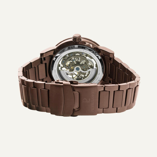 Montre Homme automatique Pierre Lannier 325C479 Squelette Acier Chocolat Homme PIERRE LANNIER