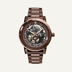 Montre Homme automatique Pierre Lannier 325C479 Squelette Acier Chocolat Homme PIERRE LANNIER
