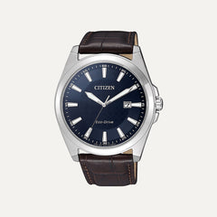 Montre Homme Citizen Eco-Drive BM7108-22L en Cuir Brun Montres Citizen