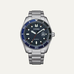 Montre Homme Citizen Platform Marine Bleu Foncé en Acier Montres Citizen