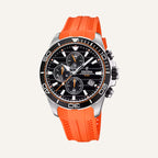 Montre Homme Festina F20370/4 en Caoutchouc Orange Montres FESTINA