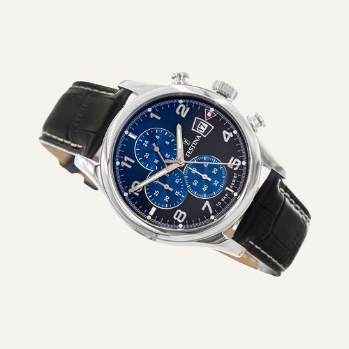 Montre Homme Festina F20375/7 en Cuir Noir Montres FESTINA