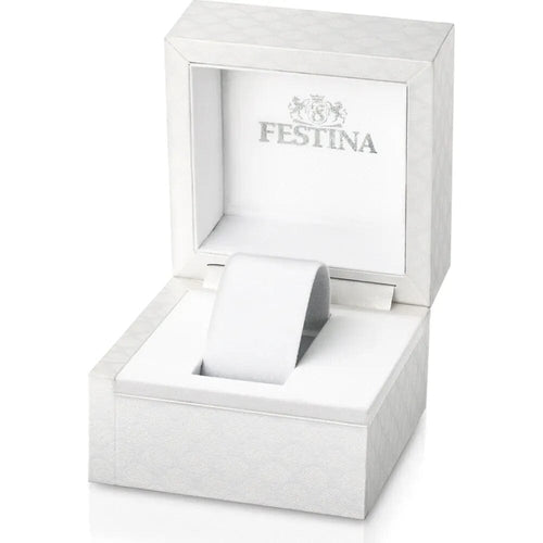 Montre homme Festina F20457/3, cadran noir, bracelet en acier inoxydable, chronographe, affichage de la date, mouvement à quartz, design sport Homme FESTINA