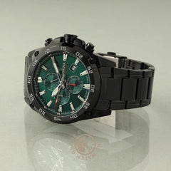 Montre homme Festina F20735/2, cadran vert, boîtier en acier inoxydable noir, chronographe, affichage de la date, mouvement à quartz, design sport-chic. FESTINA