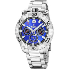 Montre homme Festina F20743/3, cadran bleu, acier inoxydable – Chronographe sport Homme FESTINA
