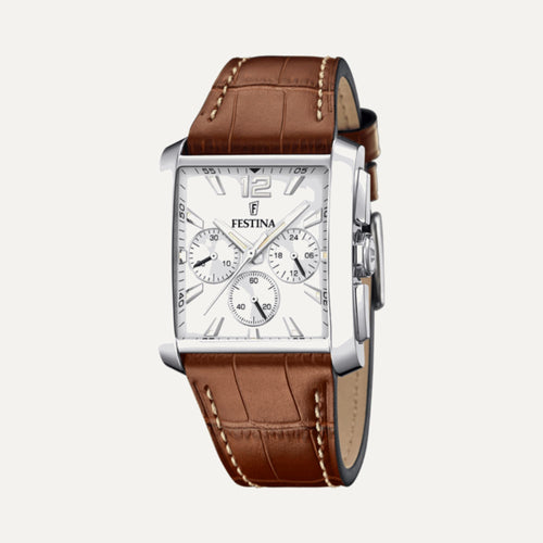 Montre Homme FESTINA On The Square F20636/1 en Cuir Montres FESTINA