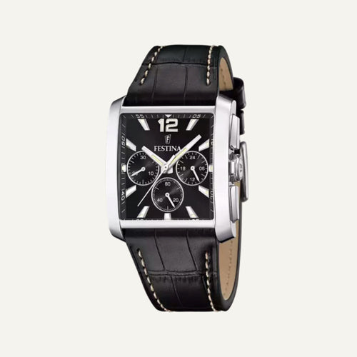 Montre Homme FESTINA On The Square F20636/4 en Cuir Montres FESTINA