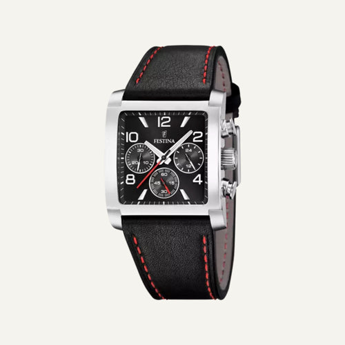 Montre Homme FESTINA On The Square F20653/3 en Cuir Montres FESTINA