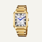 Montre Homme FESTINA On The Square F20678/1 en Acier Gold Montres FESTINA