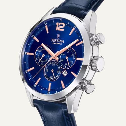 Montre Homme FESTINA Timeless Chronograph F20542/4 en Cuir Montres FESTINA