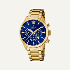 Montre Homme Festina Timeless Chronograph F20633/2 en Acier GOLD Montres FESTINA