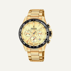 Montre Homme Festina Timeless Chronograph F20634/6 en Acier GOLD Montres FESTINA