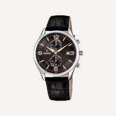 Montre Homme Festina Timeless Chronograph F6855/7 en Cuir Montres FESTINA