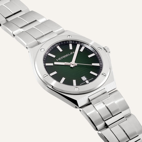 Montre Homme Herbelin Cap Camarat 12245B16 en Acier Vert Homme Michel Herbelin