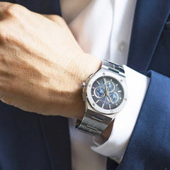 Montre Homme Herbelin Cap Camarat 37645B15 Chronographe en Acier Bleu Homme Michel Herbelin