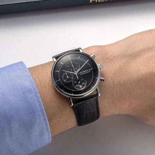 Montre Homme Herbelin Chrono 35647AP14 Inspiration en Cuir Montres Michel Herbelin