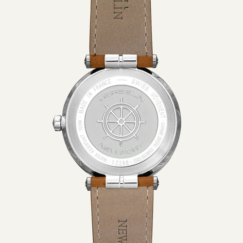 Montre Homme Herbelin Newport 12288A15GD en Cuir Marron Homme Michel Herbelin