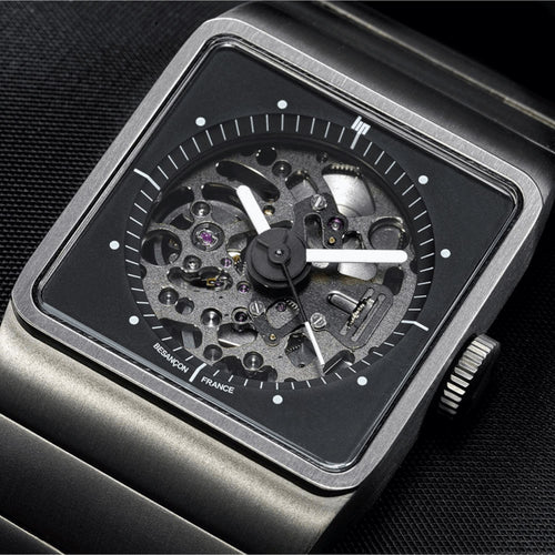 Montre Homme LIP Big TV 671656 Titane Squelette Automatique Montres LIP