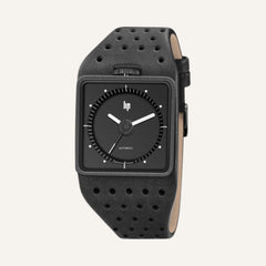 Montre Homme LIP Big TV Automatique 671659 Cuir Noir en Acier Montres LIP