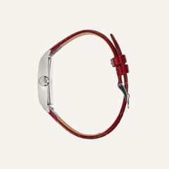 Montre Homme LIP Churchill T18 671943 en Cuir Rouge Homme LIP