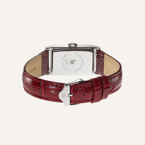 Montre Homme LIP Churchill T18 671943 en Cuir Rouge Homme LIP