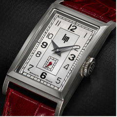 Montre Homme LIP Churchill T18 671943 en Cuir Rouge Homme LIP