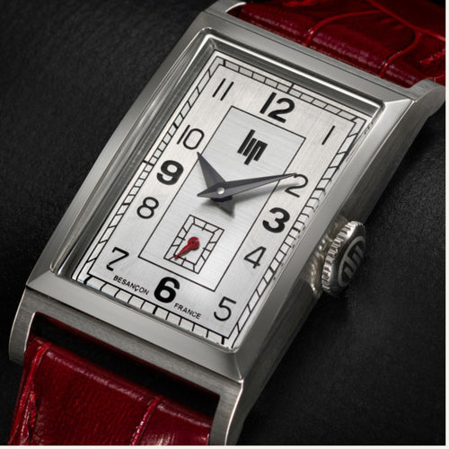 Montre Homme LIP Churchill T18 671943 en Cuir Rouge Homme LIP