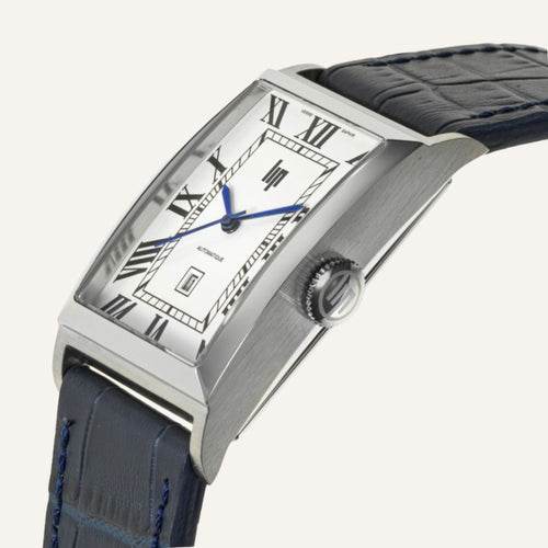 Montre Homme LIP Churchill T26 671939 Automatique en Cuir Bleu Homme LIP