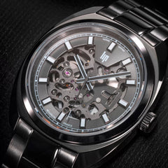 Montre Homme LIP Général de Gaulle Automatique 671382 Squelette en Acier Homme LIP
