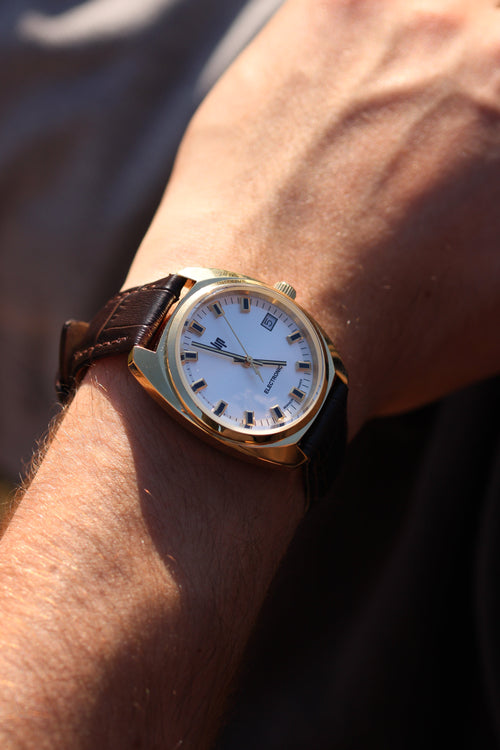 Montre Homme LIP Général de Gaulle quartz 35 MM 671022 en Cuir Montres LIP