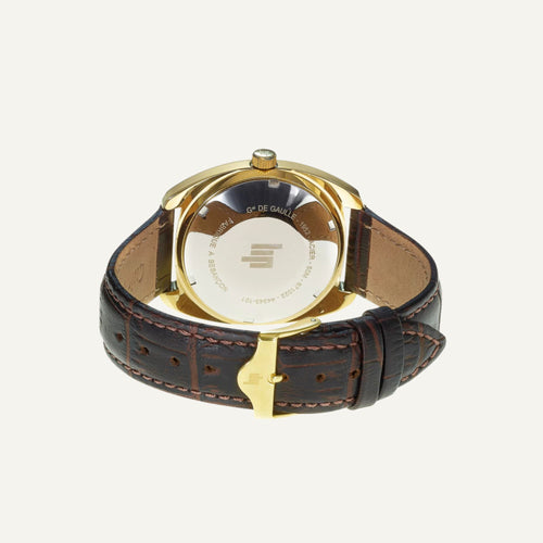 Montre Homme LIP Général de Gaulle quartz 35 MM 671022 en Cuir Montres LIP