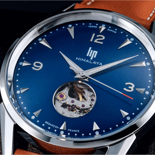 Montre Homme LIP Himalaya 40 MM Cœur Battant 671585 Automatic en Cuir Montres LIP