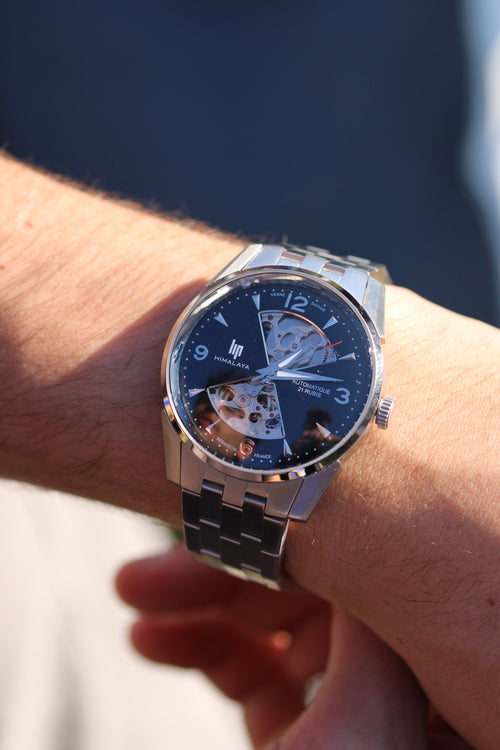 Montre Homme LIP Himalaya 671717 Automatique Sablier 40 mm en Acier Homme LIP