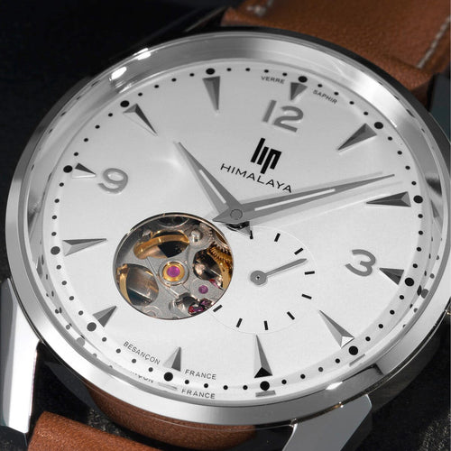 Montre Homme Lip Himalaya Automatique Coeur Battant en Cuir 671558 Montres LIP