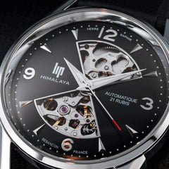 Montre Homme LIP Himalaya Automatique Sablier 671573 en Cuir Noir Montres LIP