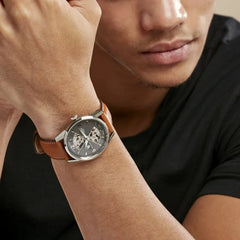 Montre Homme LIP Himalaya Automatique Sablier en Cuir 671572 LIP