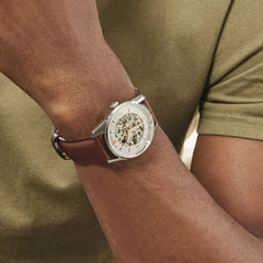 Montre Homme Lip Himalaya Automatique Squelette en Cuir 671557 Montres LIP