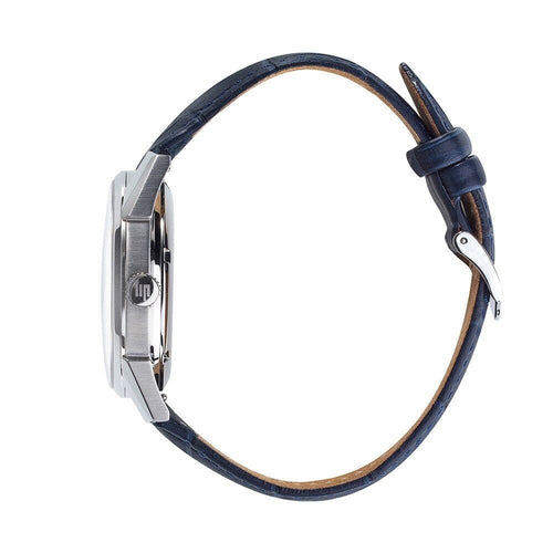 Montre homme Lip Himalaya Sablier 671713, cadran blanc, bracelet en cuir noir – Modèle squelette automatique Homme LIP
