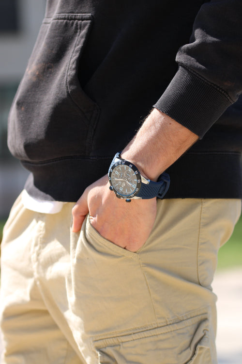 Montre Homme LOTUS 18673/8 en Caoutchouc Bleu Montres LOTUS