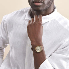 Montre Homme Michel Herbelin 12443P08MA cuir Marron Montres Michel Herbelin