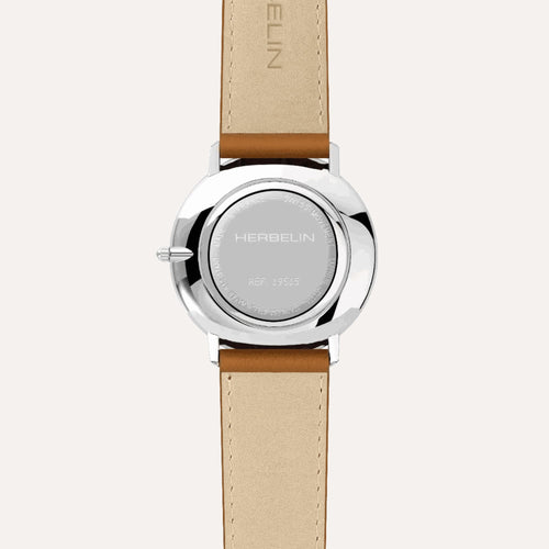 Montre Homme Michel Herbelin City 19515AP15GD en cuir Brun Montres Michel Herbelin